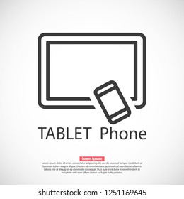 Tablet phone Vector icon