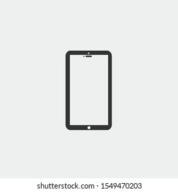 tablet phone vector icon flat isolated sign