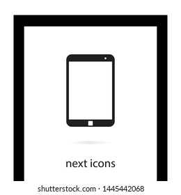 The tablet or phone vector icon. The symbol of call , calling and phone sign.