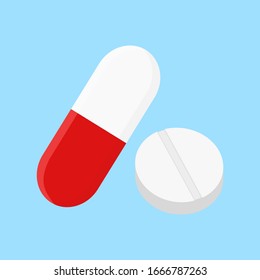 Tablet Pill colorful vector design