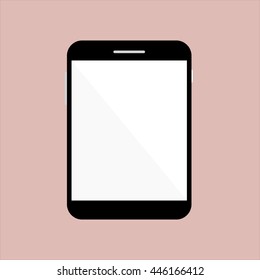 tablet pink background ,vector
