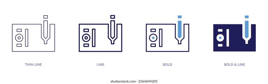 Tablet ratings icon in 4 different styles. Thin Line, Line, Bold, and Bold Line. Duotone style. Editable stroke.
