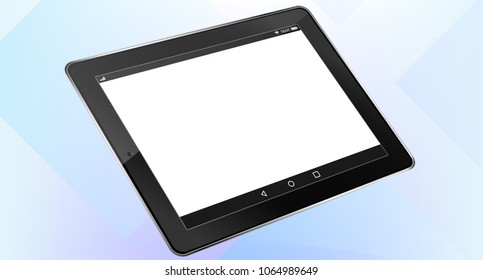 Tablet realistic 3d computer. To present your application and web - site. Create your design. Web design and application design