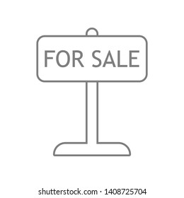 Tablet for sale icon. Element of web for mobile concept and web apps icon. Outline, thin line icon for website design and development, app development