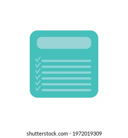 tablet, schedule board, event recording, vector illustration
