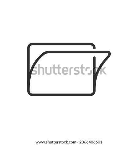 Tablet screen film, linear icon. Screen protector. Line with editable stroke