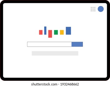 Tablet screen graphic eps 10