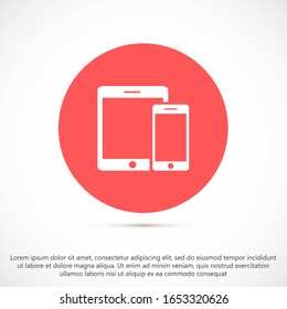 Tablet screen icon with shadow isolated on white background. Modern simple flat device sign for web site design, mobil app. Trendy vector tablet mockup display symbol. Logo tablet illustration