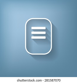 tablet sheet of paper. list