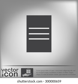 tablet sheet of paper. list
