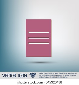 tablet sheet of paper. list