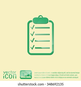 tablet sheet of paper. list