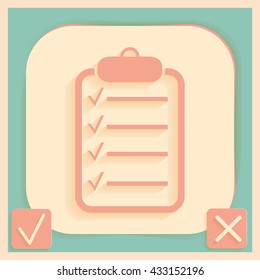 tablet sheet of paper. list
