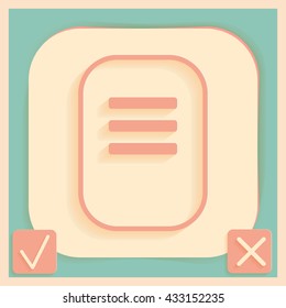 tablet sheet of paper. list