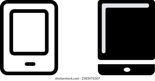 Tablet Sign Icon – Technology and Devices Vector Symbol Set