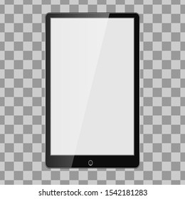 tablet similar mockup - front view. Vector illustration.