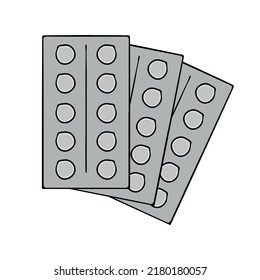 Tablet sketching, a linear drawing of several tablet plates