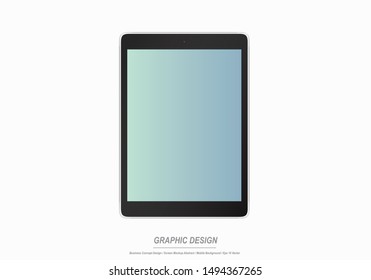 Tablet, Smart Device screen background for graphic design 
