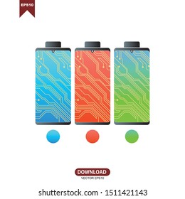 Tablet, smart phone icon vector illustration design