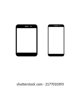 Tablet smartphone icon vector in clipart style