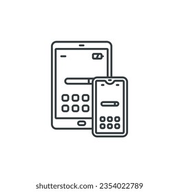 Icono de Tablet Smartphone, ilustración vectorial