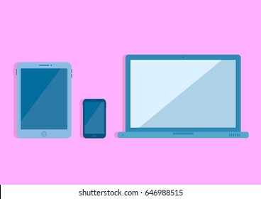 Tablet Smartphone Laptop