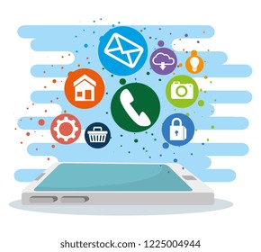 tablet with social digital apps technology