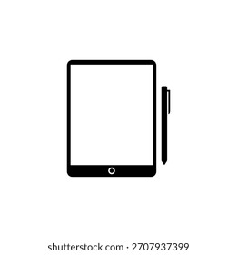 Tablet con Stylus AI Icon – Tecnología de diseño inteligente
