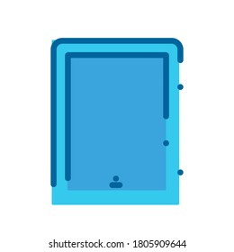 Tablet-Symbol Blau Symbol, Vektorgrafik