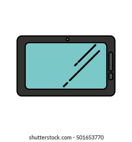 tablet technology isolated icon vector illustration design