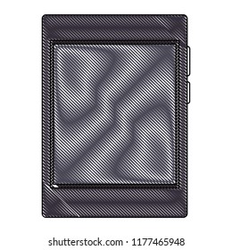 Tablet technology isolated scribble