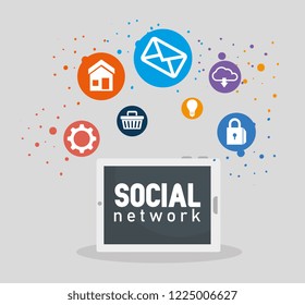 tablet technology with social apps communication