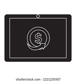 tablet technology vector icon illustration