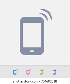 Tablet Tethering - Granite Icons. A professional, pixel-perfect icon designed on a 32x32 pixel grid and redesigned on a 16x16 pixel grid for very small sizes