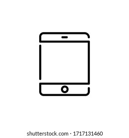 Tablet thin icon in trendy flat style isolated on white background. Symbol for your web site design, logo, app, UI. Vector illustration, EPS