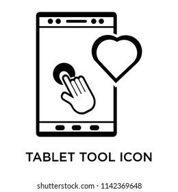 Tablet tool icon vector isolated on white background for your web and mobile app design, Tablet tool logo concept