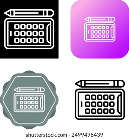 Tablet Unique Vector Icon Illustration