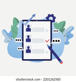 una tableta con vacantes para la búsqueda de empleo