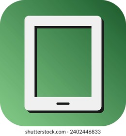 Tablet Vector Glyph Gradient Background Icon For Personal And Commercial Use.
