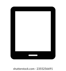 Tablet Vector Glyph Icon For Personal And Commercial Use.
