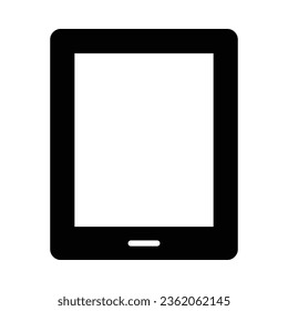 Tablet Vector Glyph Icon For Personal And Commercial Use.
