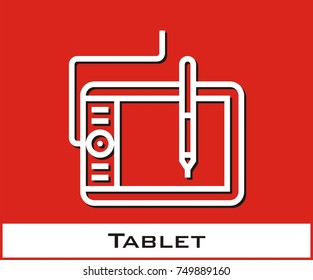 Tablet vector icon