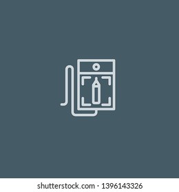 Tablet vector icon. Tablet concept stroke symbol design. Thin graphic elements vector illustration, outline pattern for your web site design, logo, UI. EPS 10.