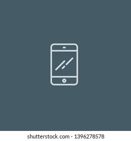 Tablet vector icon. Tablet concept stroke symbol design. Thin graphic elements vector illustration, outline pattern for your web site design, logo, UI. EPS 10.