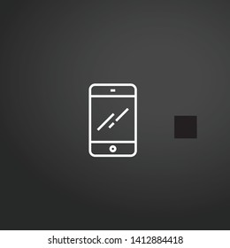 Tablet vector icon. Tablet concept stroke symbol design. Thin graphic elements vector illustration, outline pattern for your web site design, logo, UI. EPS 10.