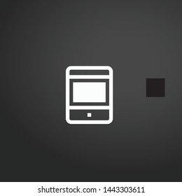 Tablet vector icon. Tablet concept stroke symbol design. Thin graphic elements vector illustration, outline pattern for your web site design, logo, UI. EPS 10.