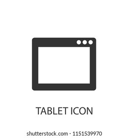 tablet vector icon illustration