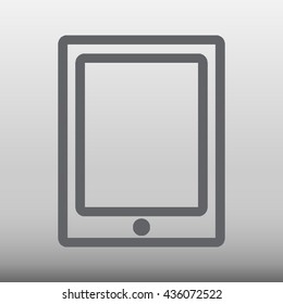 Tablet Vector Icon Illustration