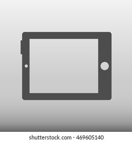 Tablet Vector Icon Illustration