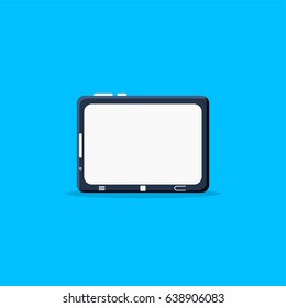 Tablet vector icon  illustration flat style for web, application, banner , user interface, user experience, brochure art stock vector 
